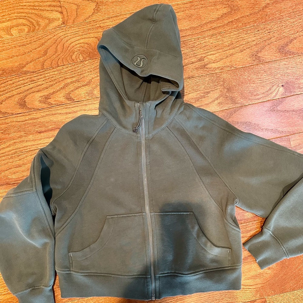 lululemon athletica Olive Green Full-Zip Hoodie